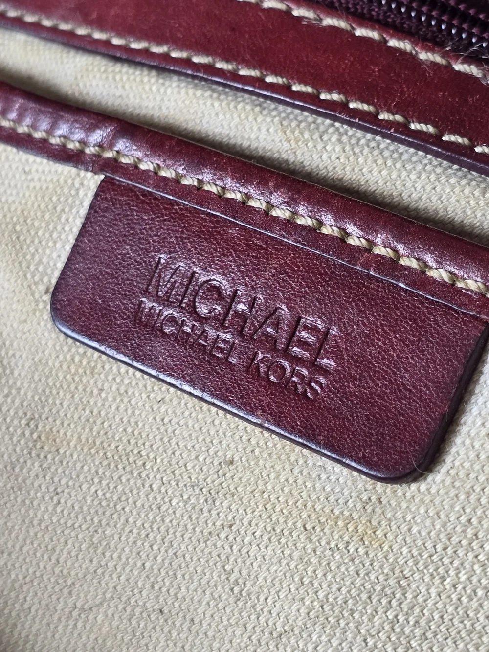 Vintage Michael Kors Brooksville Leather Satchel Purse